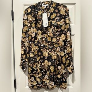 Shona Joy Palermo Linen Paneled Mini Dress